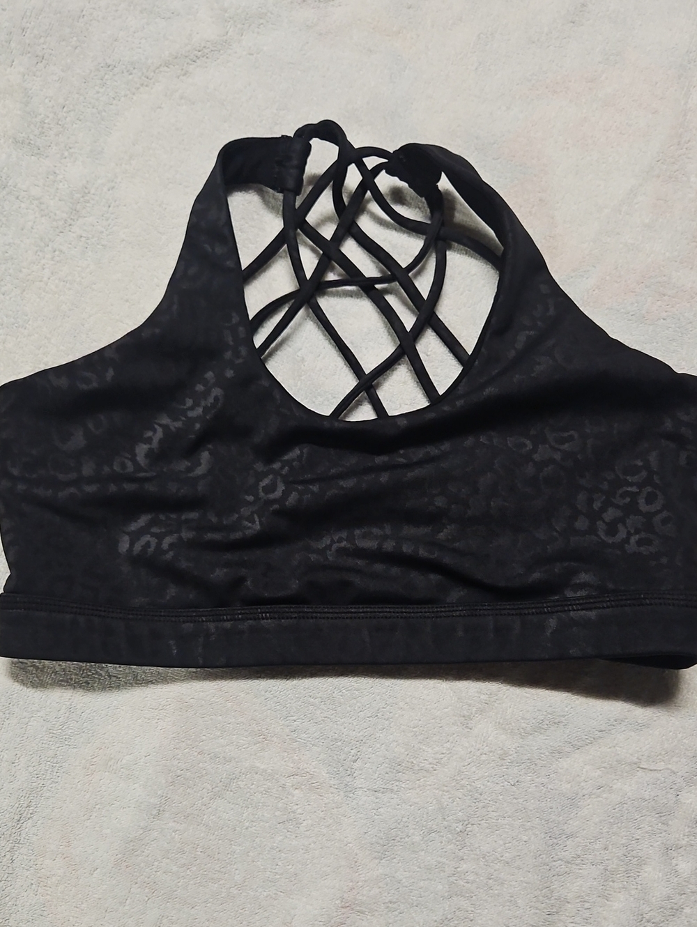 Constantly Varied Gear Black Crisscross Back Sports Bra